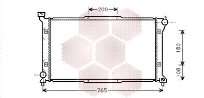 VAN WEZEL Radiaator,mootorijahutus 51002036